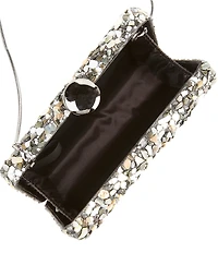Antonio Melani Multi Stone Minaudiere Clutch Bag