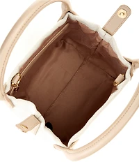Antonio Melani Mya Canvas Box Top Handle Bucket Bag