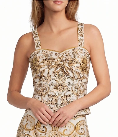 Antonio Melani Mya Sweetheart Neckline Sleeveless Blouse