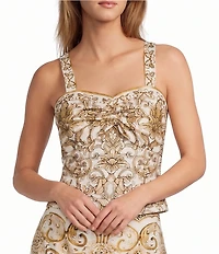 Antonio Melani Mya Sweetheart Neckline Sleeveless Blouse