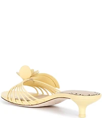 Antonio Melani Natasha Leather Flower Dress Slide Sandals