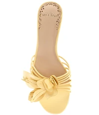 Antonio Melani Natasha Leather Flower Dress Slide Sandals