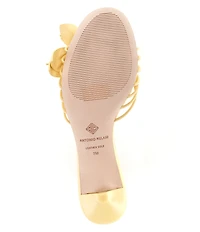 Antonio Melani Natasha Leather Flower Dress Slide Sandals