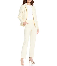 Antonio Melani Naya Slub Suiting Long Sleeve One Button Blazer