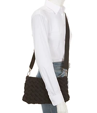 Antonio Melani Neoprene Puffy Woven Convertible Bag
