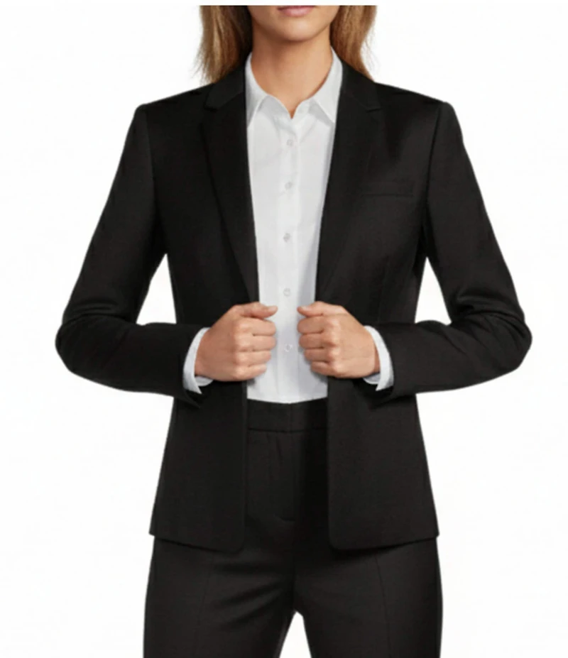 Antonio Melani Luxe Wool Loro Piana® Notch Collar Button Front Coordinating Blazer