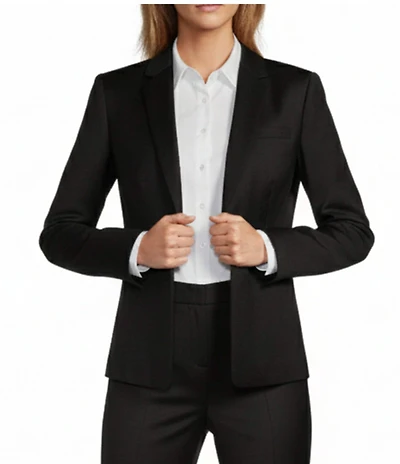 Antonio Melani Luxe Wool Loro Piana® Notch Collar Button Front Coordinating Blazer