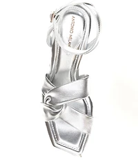 Antonio Melani Nikki Leather Twisted Dress Sandals