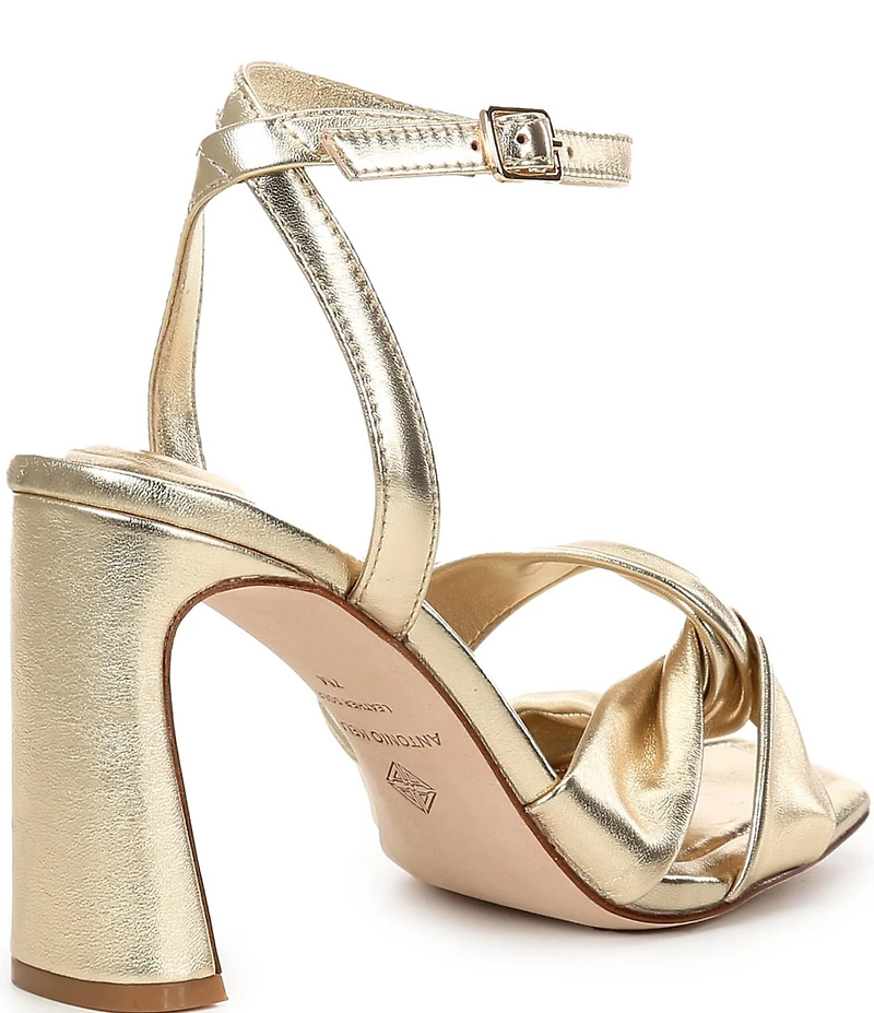 Antonio Melani Nikki Leather Twisted Dress Sandals