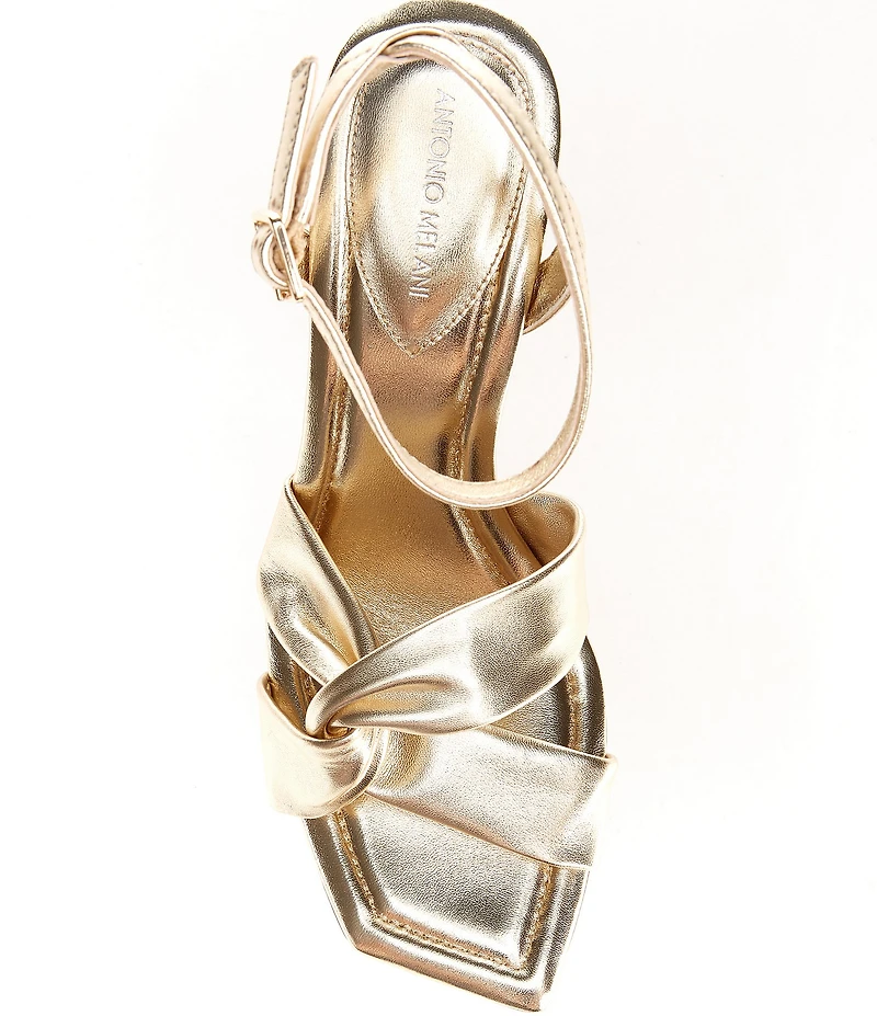 Antonio Melani Nikki Leather Twisted Dress Sandals
