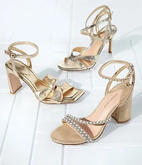 Antonio Melani Nikki Leather Twisted Dress Sandals