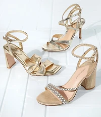 Antonio Melani Nikki Leather Twisted Dress Sandals