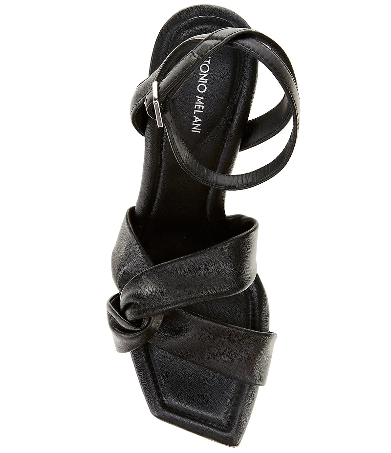 Antonio Melani Nikki Leather Twisted Dress Sandals