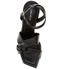 Antonio Melani Nikki Leather Twisted Dress Sandals