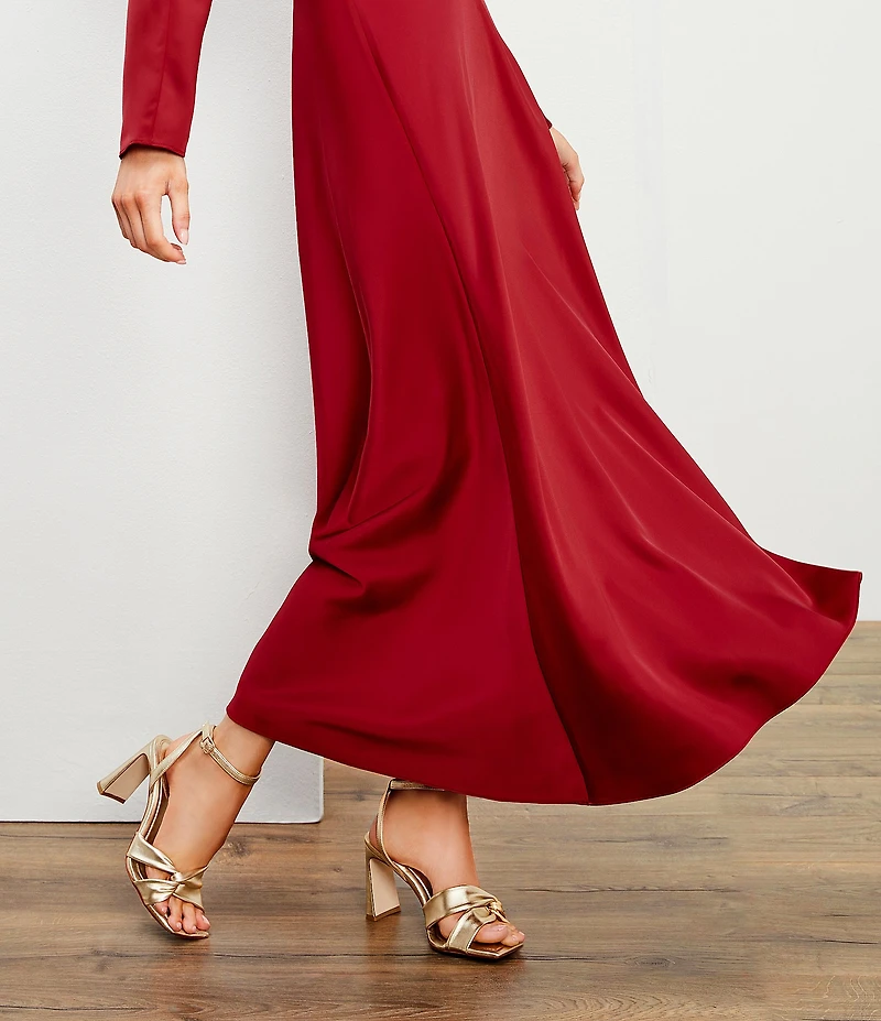 Antonio Melani Nikki Leather Twisted Dress Sandals