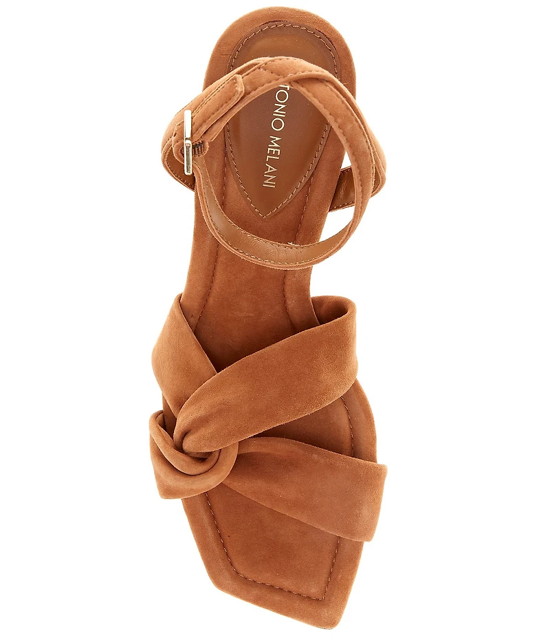 Antonio Melani Nikki Suede Twisted Dress Sandals