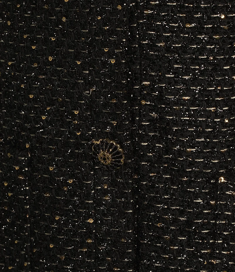 Antonio Melani Nikki Tweed V-Neck Long Sleeve Mini A-Line Dress