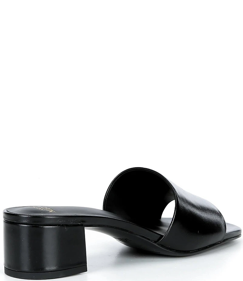 Antonio Melani Niya Leather Easy Slip On Dress Sandal Mules