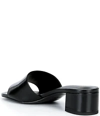 Antonio Melani Niya Leather Easy Slip On Dress Sandal Mules