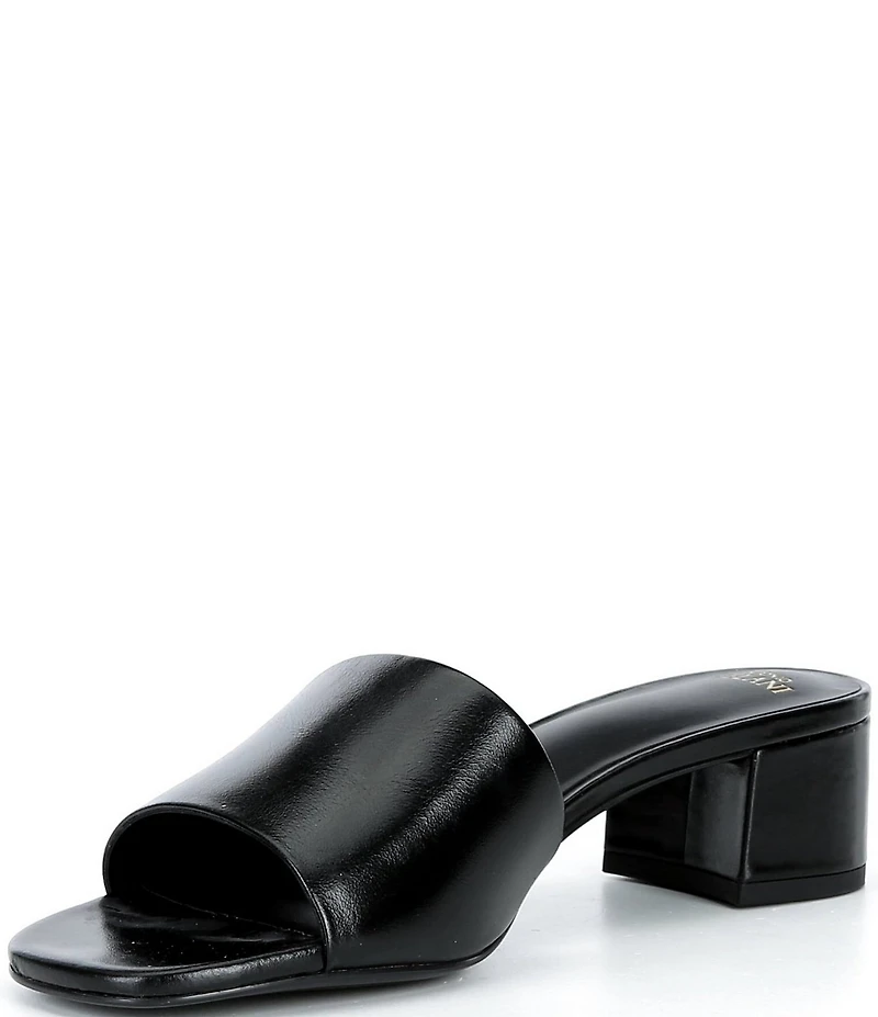 Antonio Melani Niya Leather Easy Slip On Dress Sandal Mules