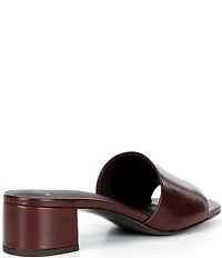 Antonio Melani Niya Leather Easy Slip On Dress Sandal Mules