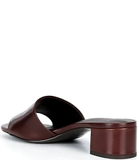 Antonio Melani Niya Leather Easy Slip On Dress Sandal Mules