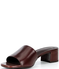 Antonio Melani Niya Leather Easy Slip On Dress Sandal Mules