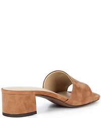 Antonio Melani Niya Suede Easy Slip On Dress Sandal Mules