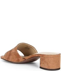 Antonio Melani Niya Suede Easy Slip On Dress Sandal Mules