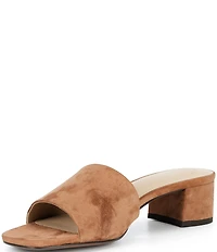 Antonio Melani Niya Suede Easy Slip On Dress Sandal Mules