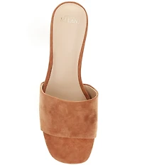 Antonio Melani Niya Suede Easy Slip On Dress Sandal Mules