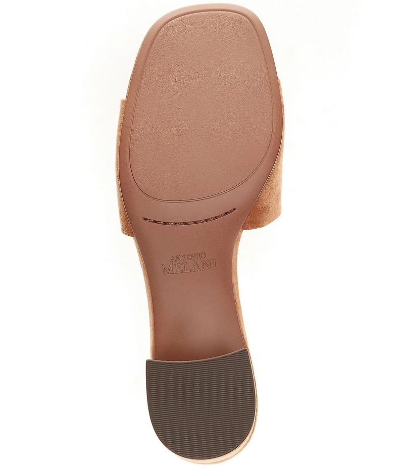 Antonio Melani Niya Suede Easy Slip On Dress Sandal Mules