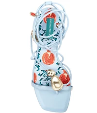 Antonio Melani Nova Leather Ornamented Strappy Flat Sandals