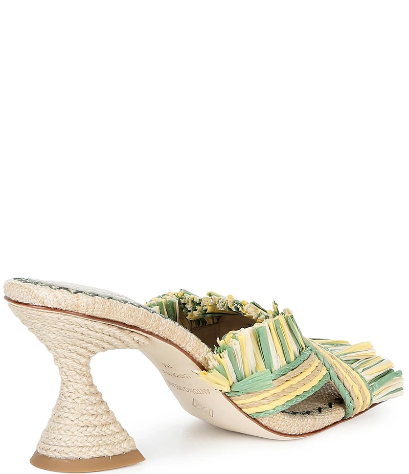 Antonio Melani Ollie Fringe Raffia Mules