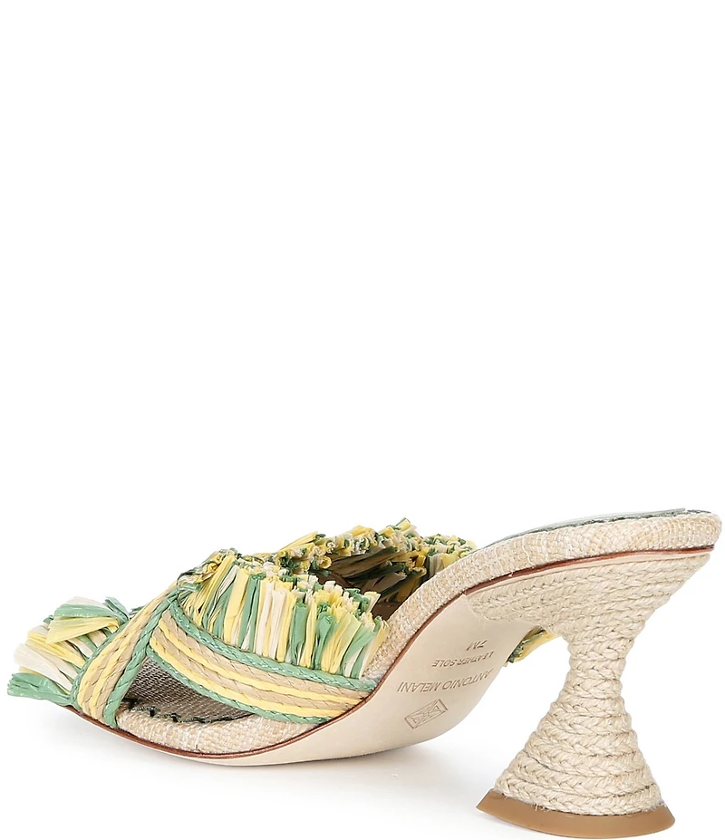 Antonio Melani Ollie Fringe Raffia Mules