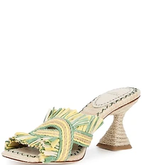 Antonio Melani Ollie Fringe Raffia Mules