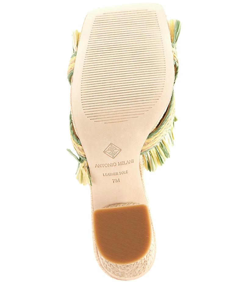 Antonio Melani Ollie Fringe Raffia Mules