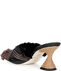 Antonio Melani Ollie Fringe Raffia Mules