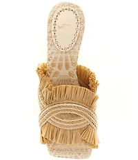 Antonio Melani Ollie Fringe Raffia Mules