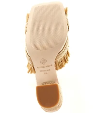 Antonio Melani Ollie Fringe Raffia Mules