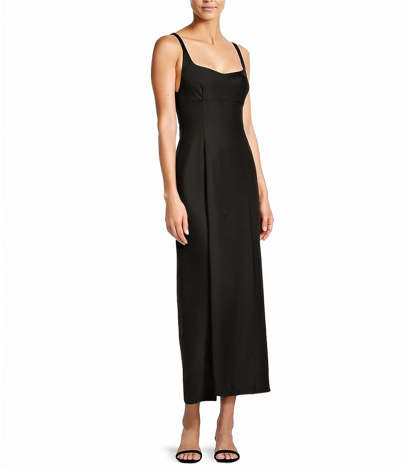 Antonio Melani Opel Linen Sweetheart Neck Sleeveless A-Line Dress