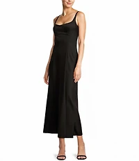 Antonio Melani Opel Linen Sweetheart Neck Sleeveless A-Line Dress