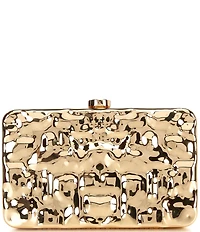 Antonio Melani Organic Metal Box Mini Minaudiere Clutch
