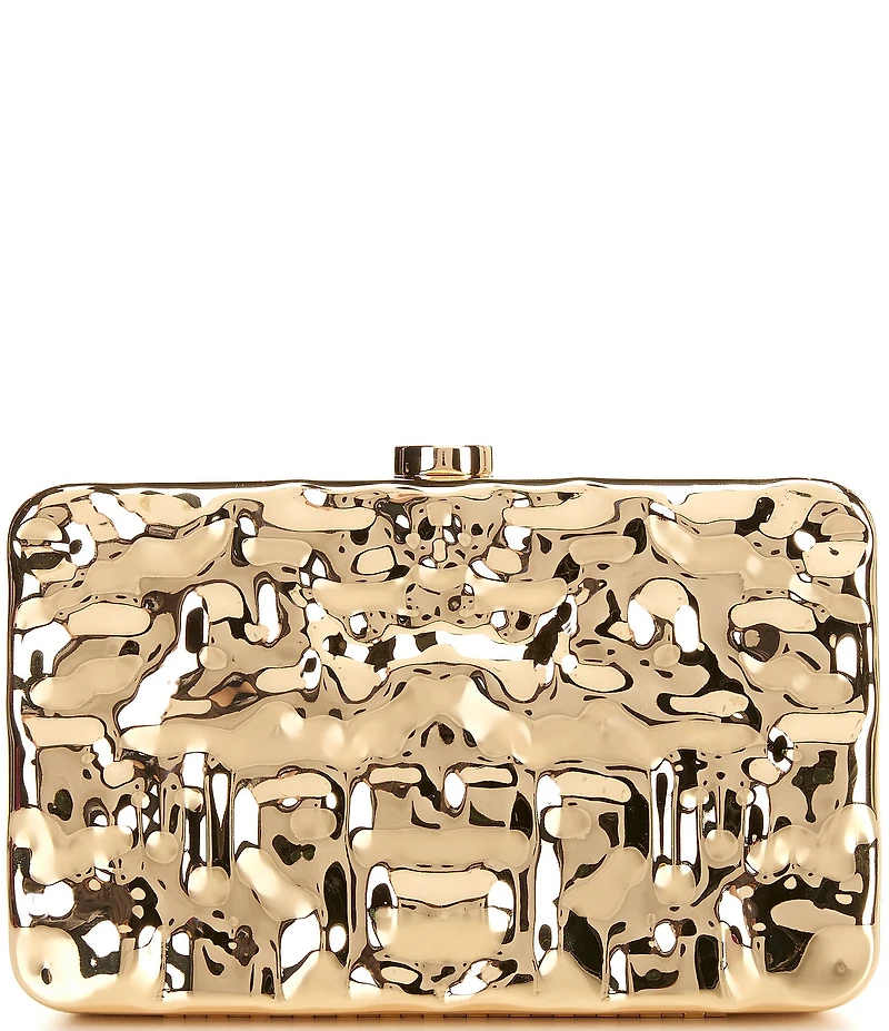 Antonio Melani Organic Metal Box Mini Minaudiere Clutch