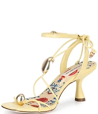 Antonio Melani Oriana Leather Ornamented Strappy Dress Sandals