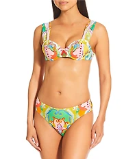 Antonio Melani Paisley Underwire Bralette Swim Top