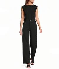 Antonio Melani Palmer Knit Boat Neckline Sleeveless Blouse