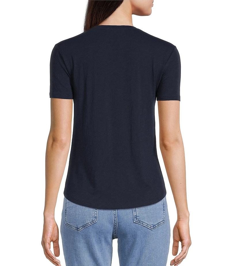 Antonio Melani Pamela Short Sleeve Knit Cotton Tee shirt