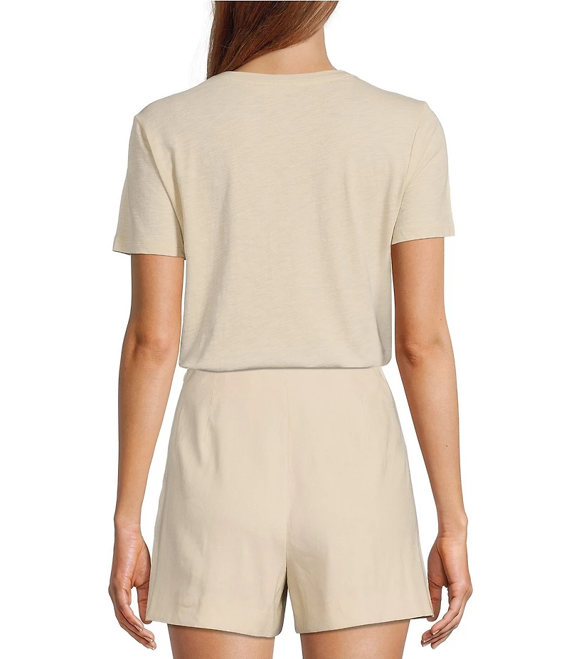 Antonio Melani Pamela Short Sleeve Knit Cotton Tee shirt