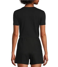 Antonio Melani Pamela Short Sleeve Knit Cotton Tee shirt